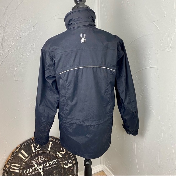 Spyder X5Cap G11 Black Ski Snowboard Shell jacket size M/L - Picture 5 of 16